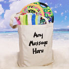Funky Message Personalized  Canvas Tote Bag